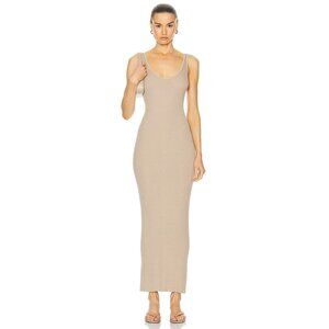 Enza Costa Maxi Tank Dress in Tan Small Women Long Column